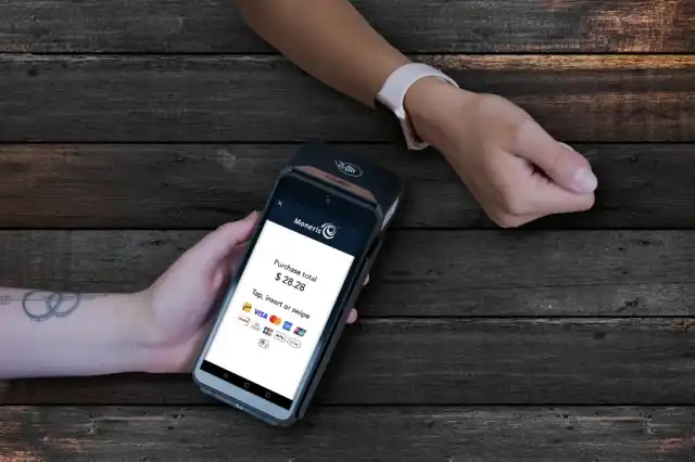 Mobile payment terminal accepting a tap-to-pay transaction
