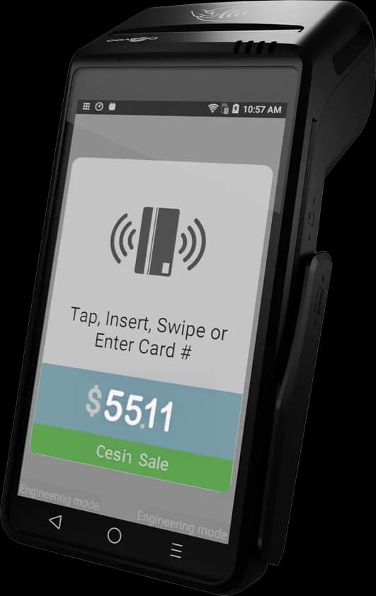 Integrated PIN pad at a retail checkout