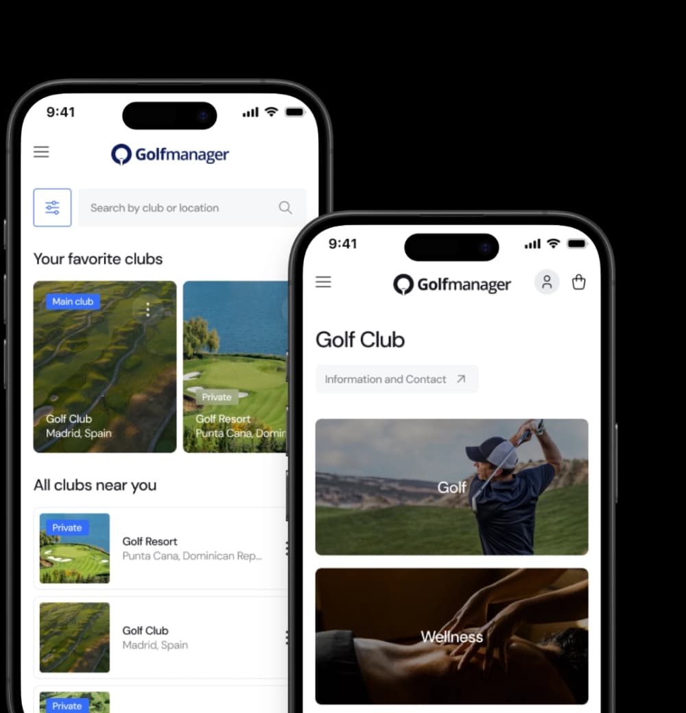 Golfmanager app markets
