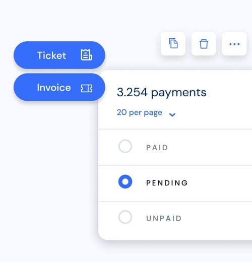 Billing management section