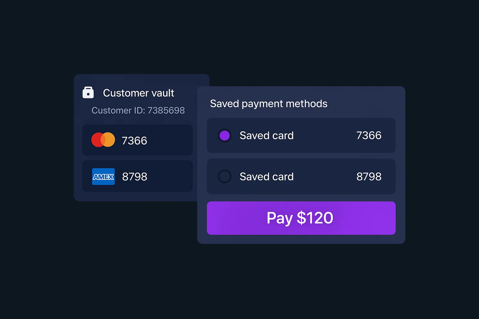 Customer Vault - Secure tokenization for storing customer payment details