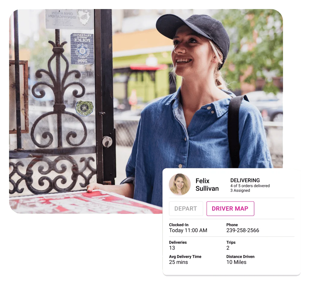 Delivery Driver App - Customers are easily informed of the ordering process Delivery Driver App - Restaurant POS module for customers are easily