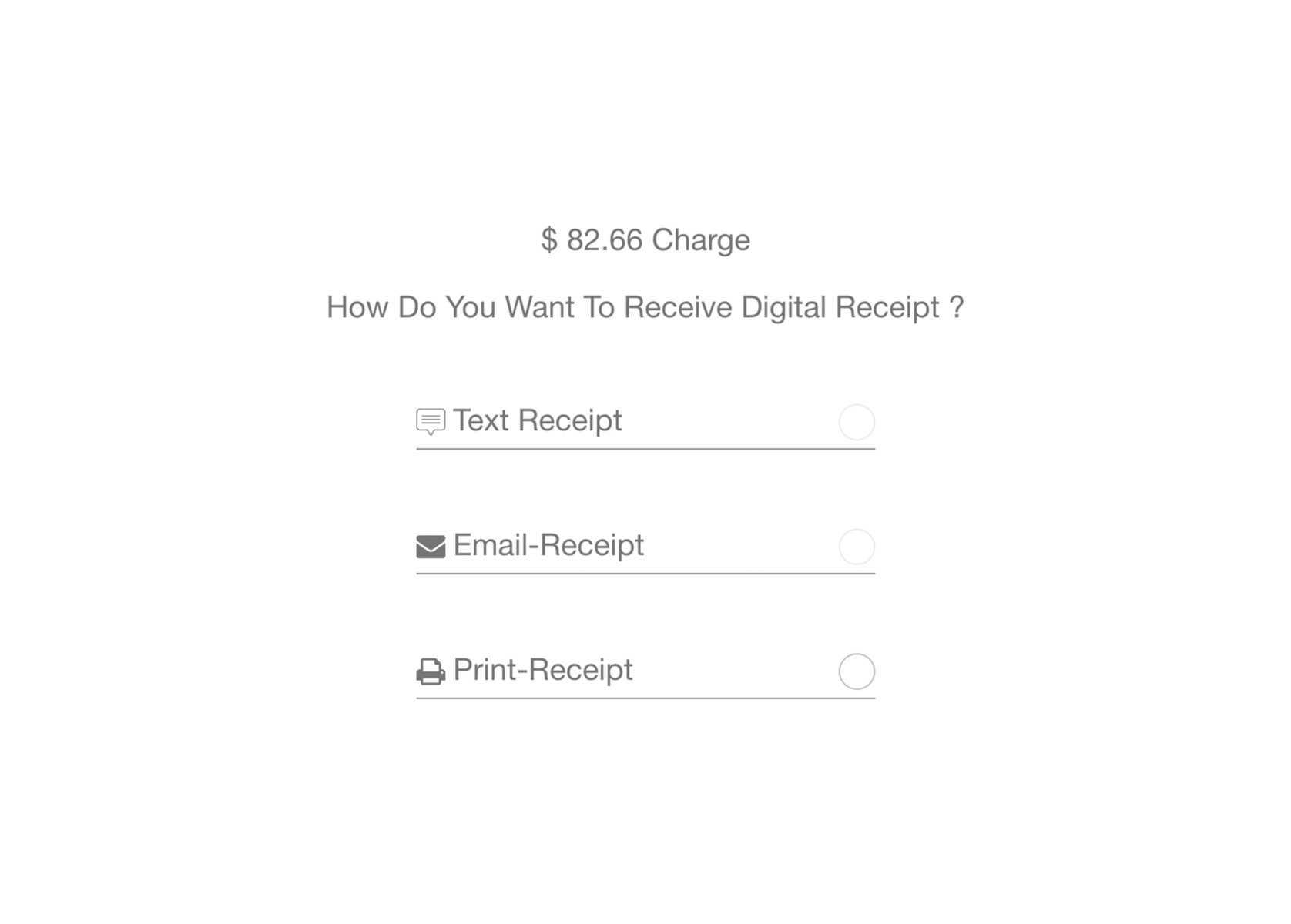 Digital Receipts