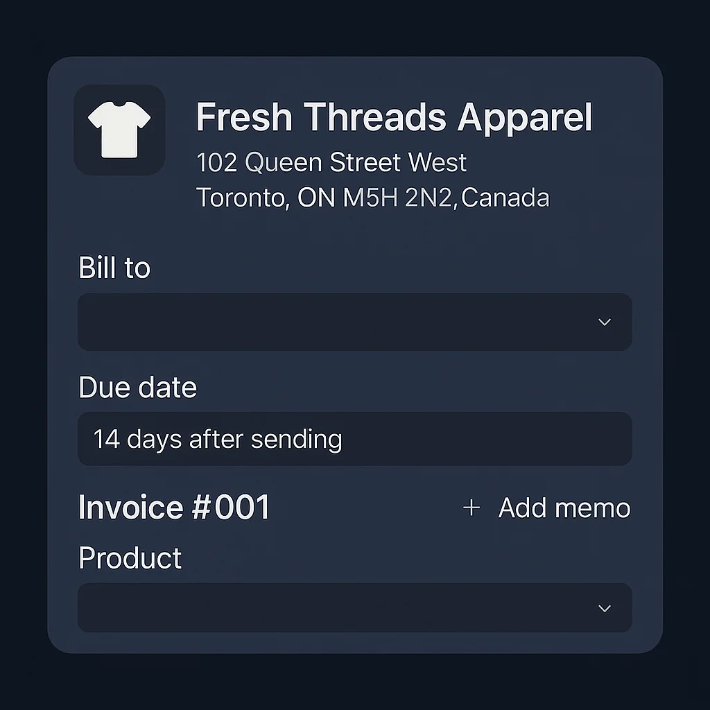 Invoicing - Branded email invoices with one-click payment processing