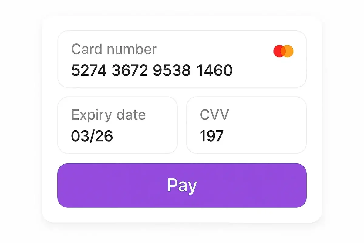 Virtual Terminal - Secure online payment processing interface for manual credit card entry