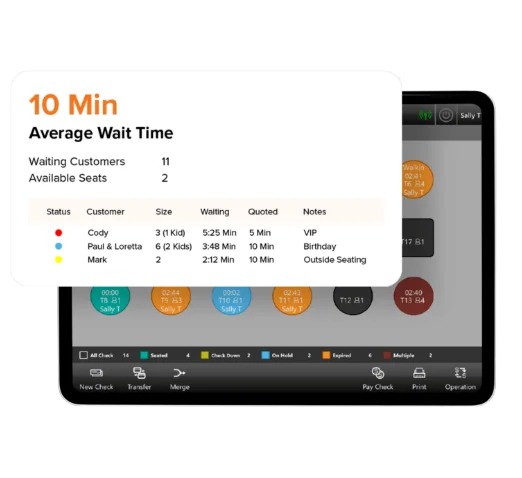 Wait List - Easily manage bookings and waitlists with a cloud-based system, keeping guests informed and reducing wait times Wait List - Restaurant POS module for easily manage bookings